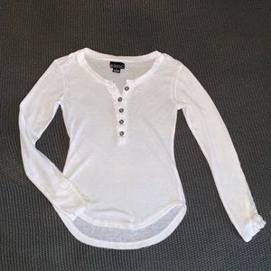 white button up long sleeve shirt